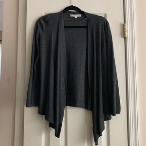 LOFT Open Sweater Cardigan -3/4 Adjustable Sleeves